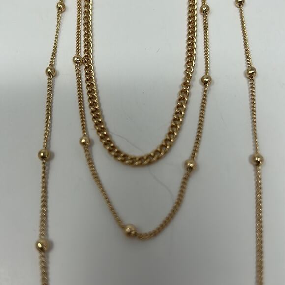Ettika Single Swag Gold Tone Necklace Size 16 Inch - Picture 9 of 10